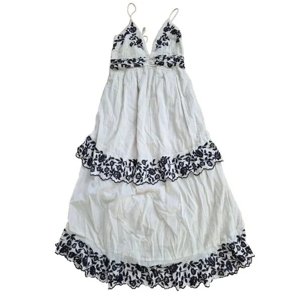 Abercrombie & Fitch | Dresses | Abercrombie And Fitch Women Summer Maxi Dress  White Petite Size M A0022 | Poshmark